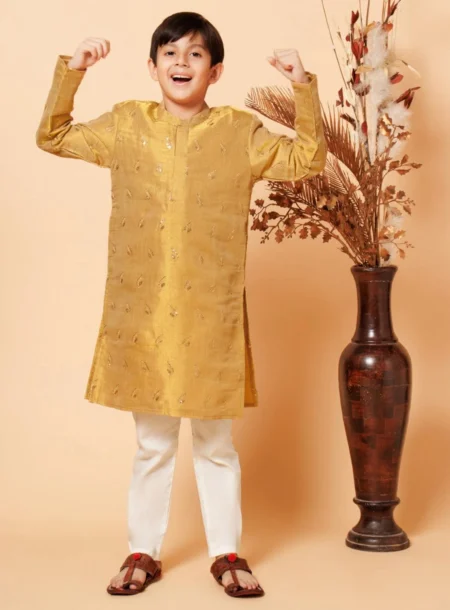 Golden Buti Kurta pajama set